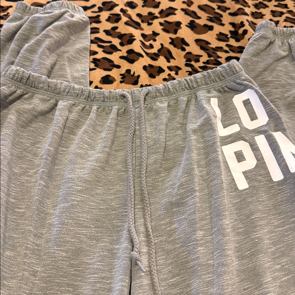 PINK Victoria's Secret Gray Track Pants - Picture 4 of 4
